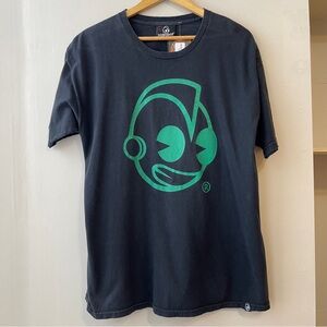 Vintage 2000s Kid Robot T Shirt Size Large Logo Streetwear Y2K Black Green